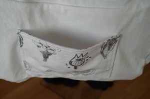 Gala schwarz weiss - offenes Innenfach