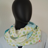 Loop Frau grün Patchwork - Zoom