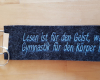 Schlüsselanhänger bestickt - mit Spruch